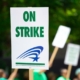 On Strike Sign